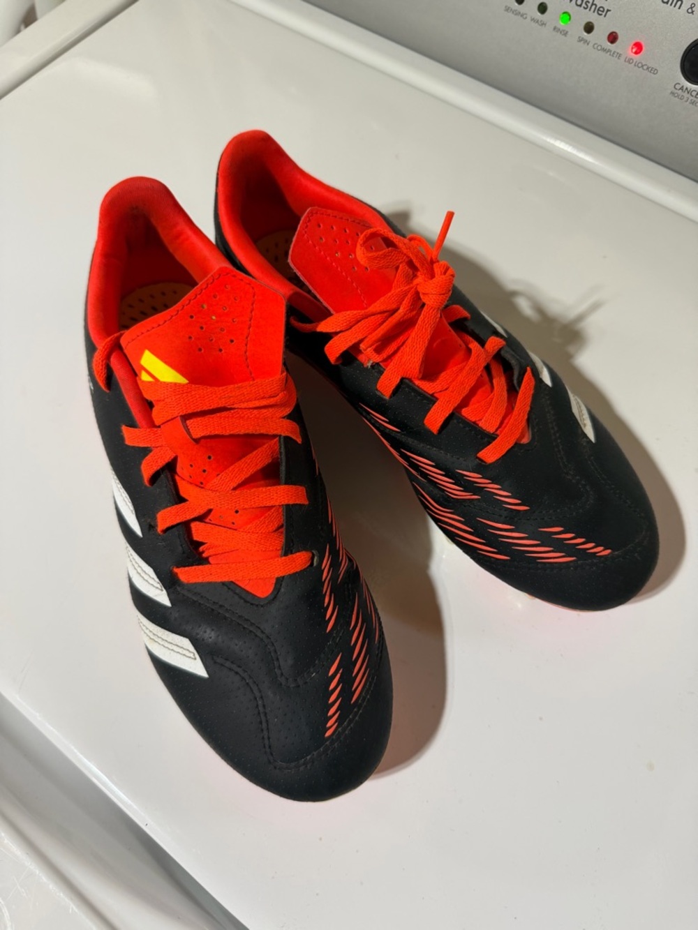 Black & Orange Athletic cleats - Lightweight Performance